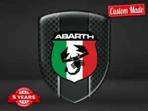 Fiat Abarth Sticker Silicone Pro Max Résistant Stylé Design